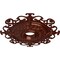 Ekena Millwork Orleans Ceiling Medallion (Canopies up to 8 1/4"), 38 3/8"OD x 6 5/8"ID x 2 7/8"P, Antique Copper CM38OLACS - alternate 3